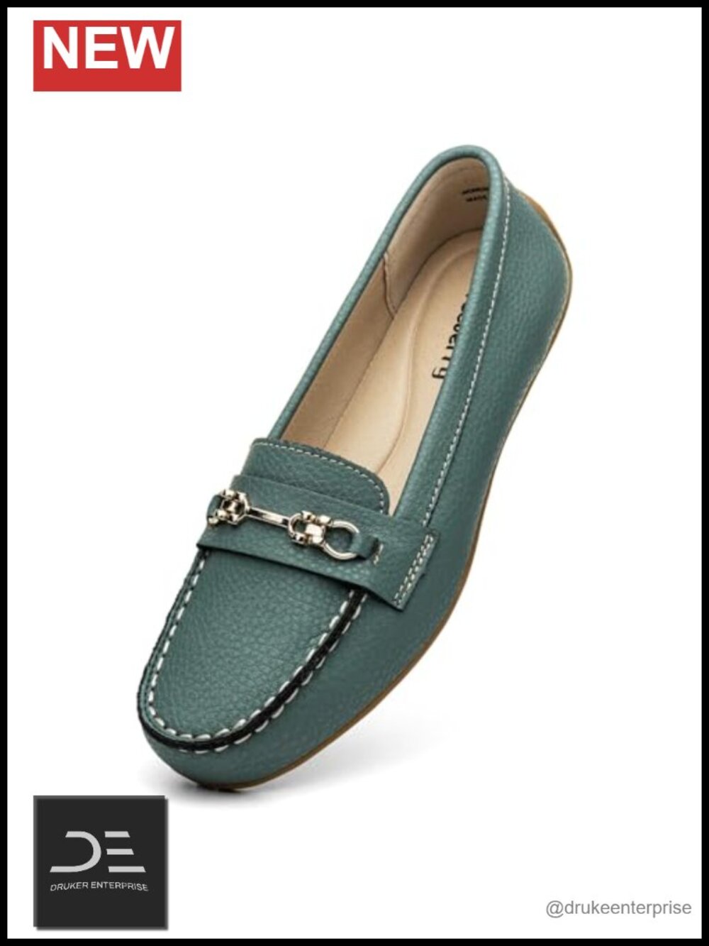 Comfort Leather Loafers Slip On Business Casual Dress Shoes Work Flats Driving